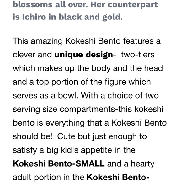 BENTO 🍱 box kokeshi - Picture 2 of 7